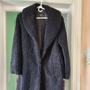 Donna Karan women's Faux fur soft textured coat.